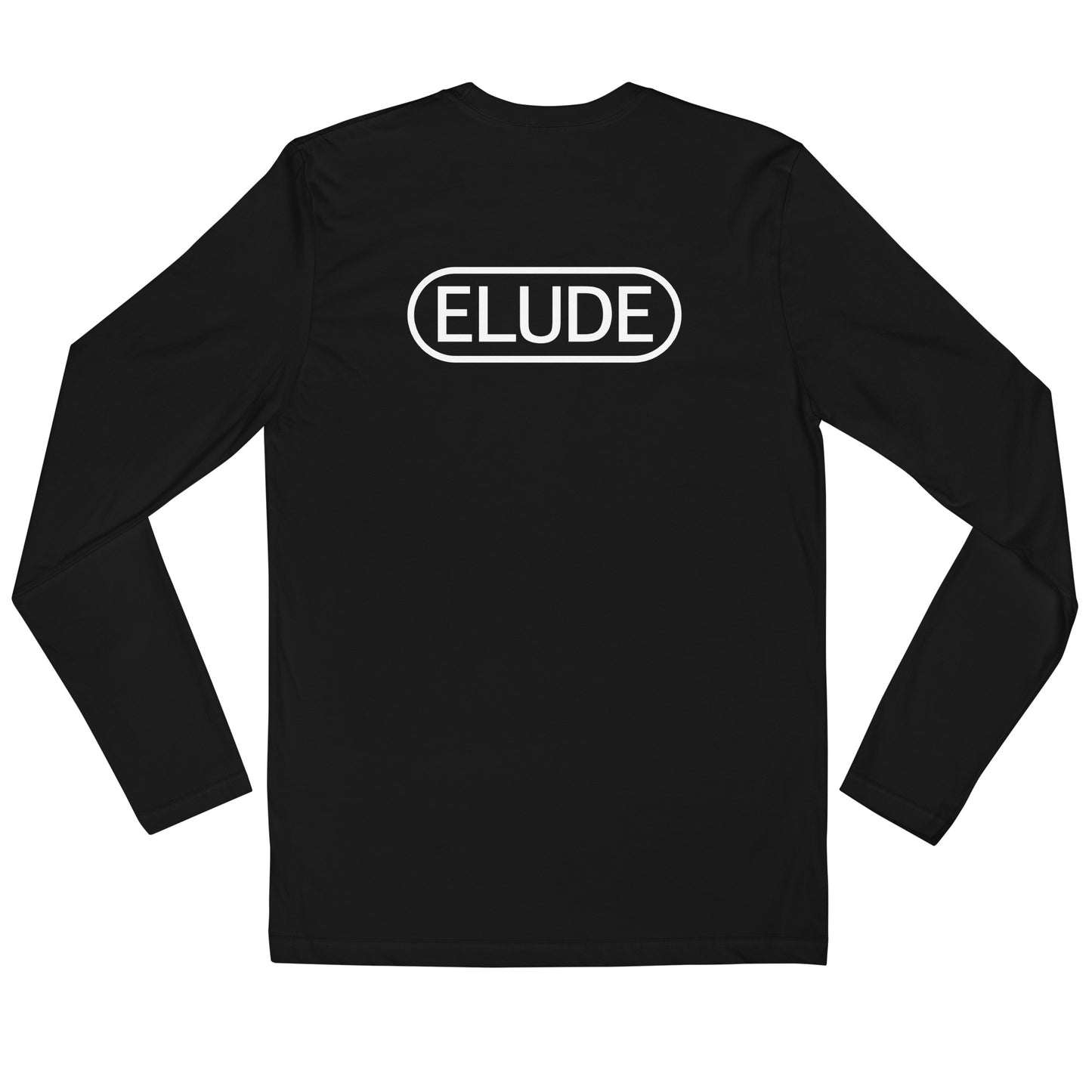 Long sleeve t-shirt back view black