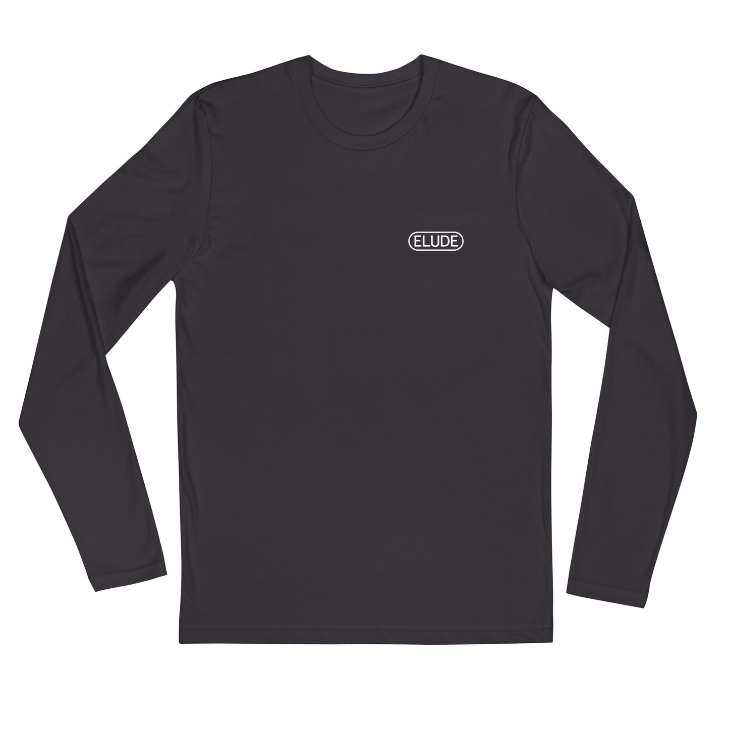 Long sleeve t-shirt front view charcoal