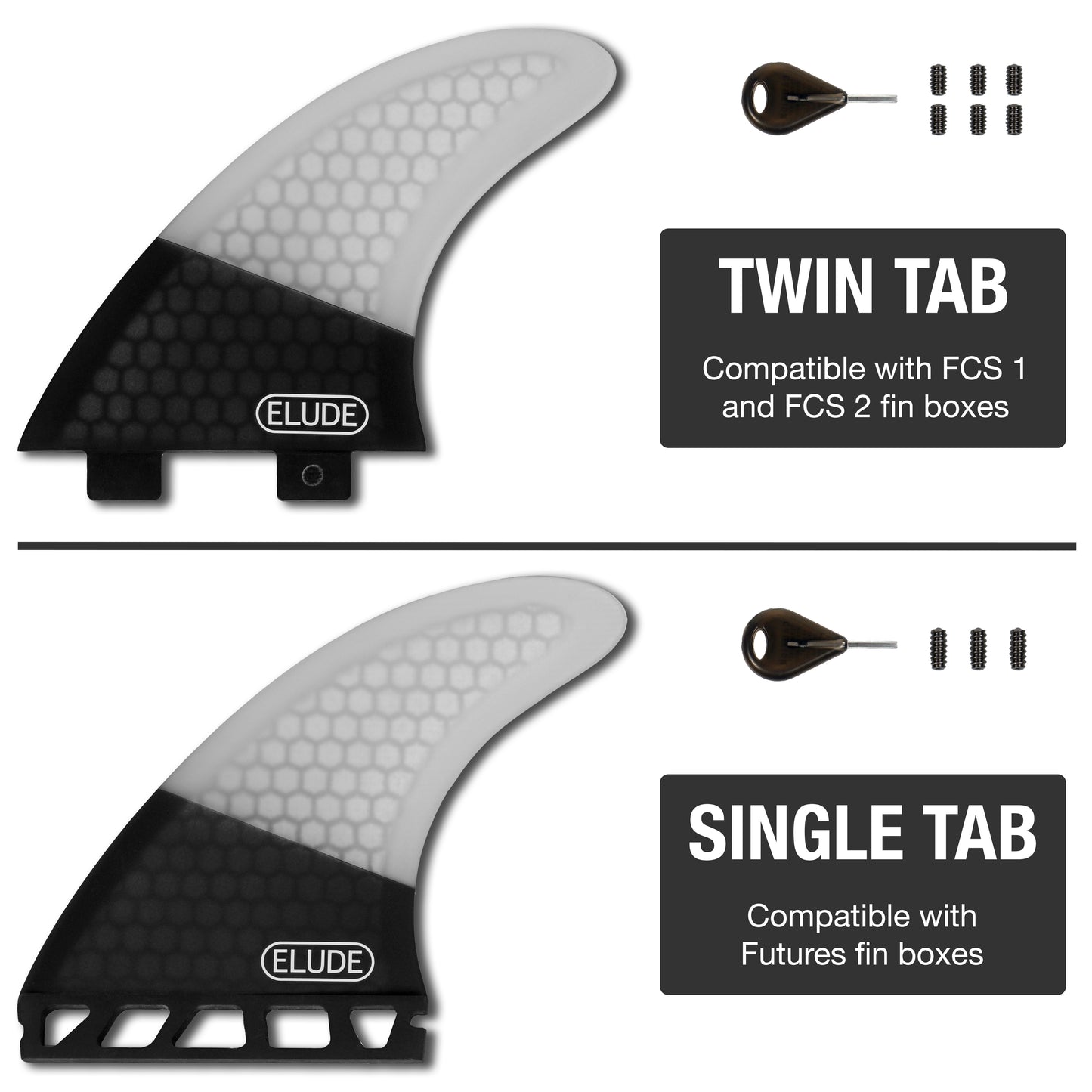 Core Series Hexcore Thruster Fins (Medium or Large)