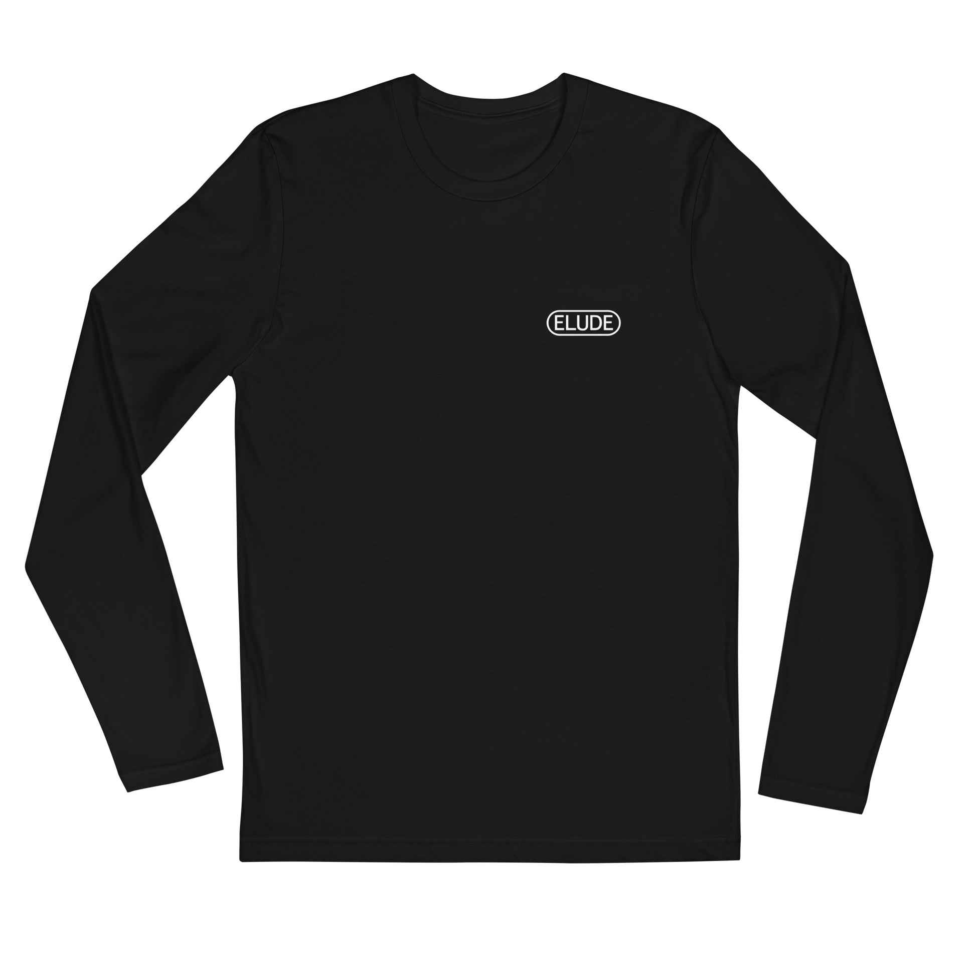 Long sleeve t-shirt front view black