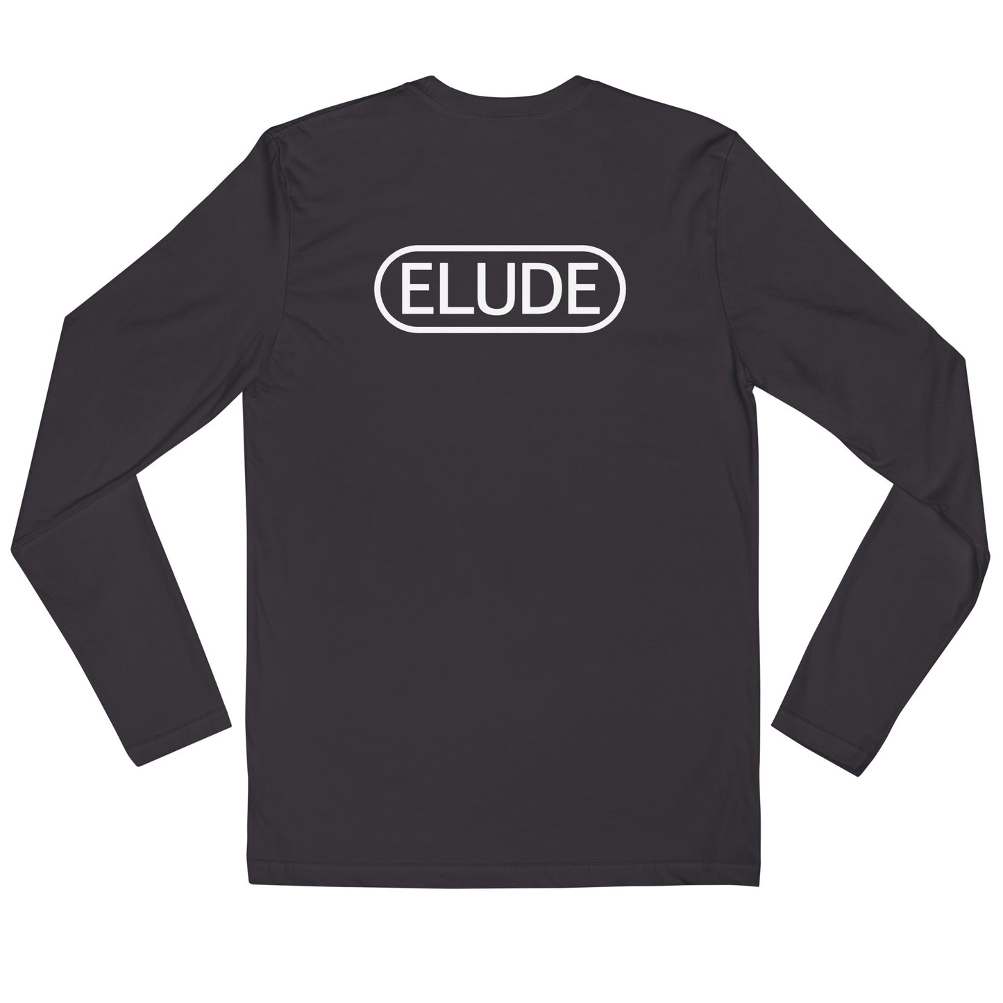 Long sleeve t-shirt back view charcoal