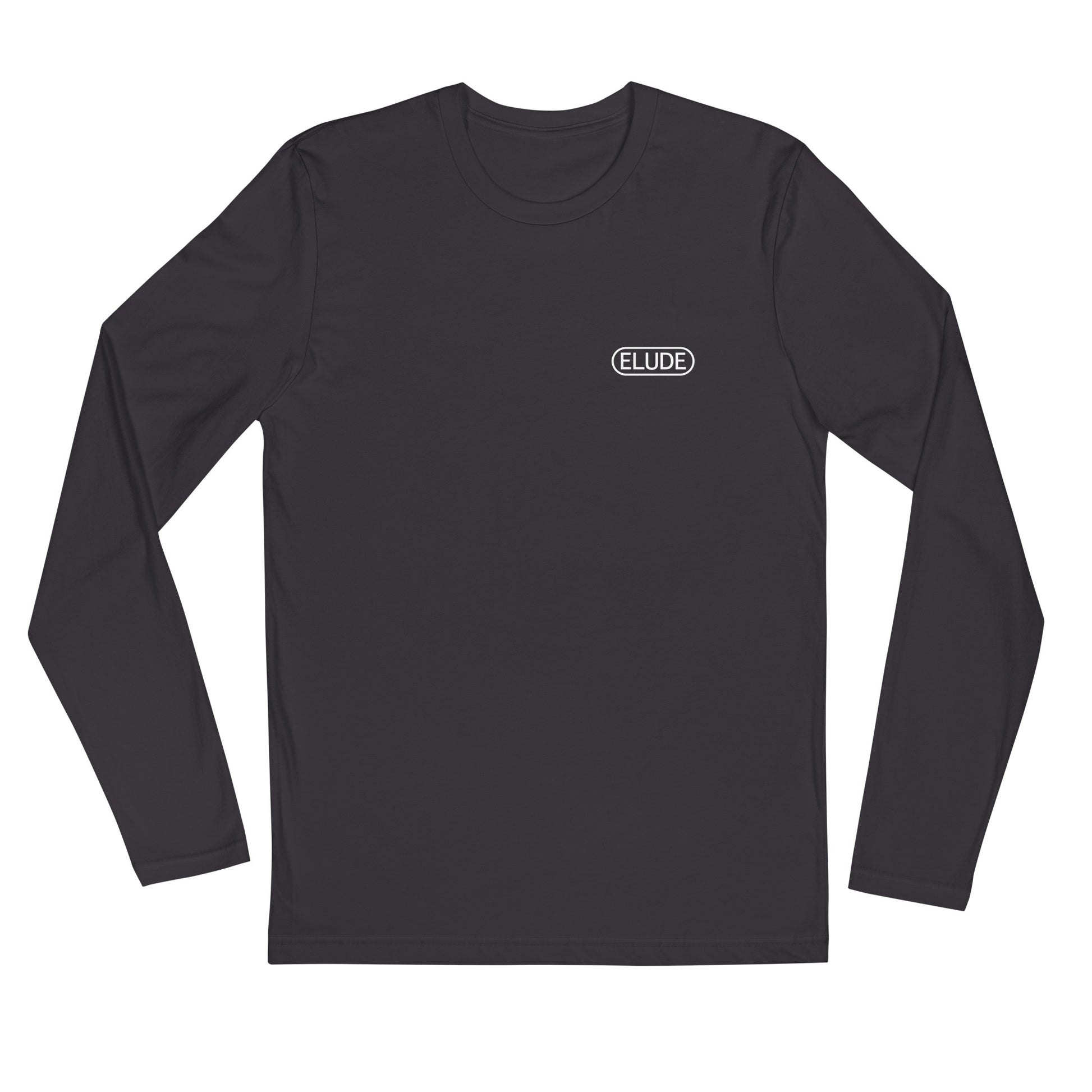 Long sleeve t-shirt front view charcoal