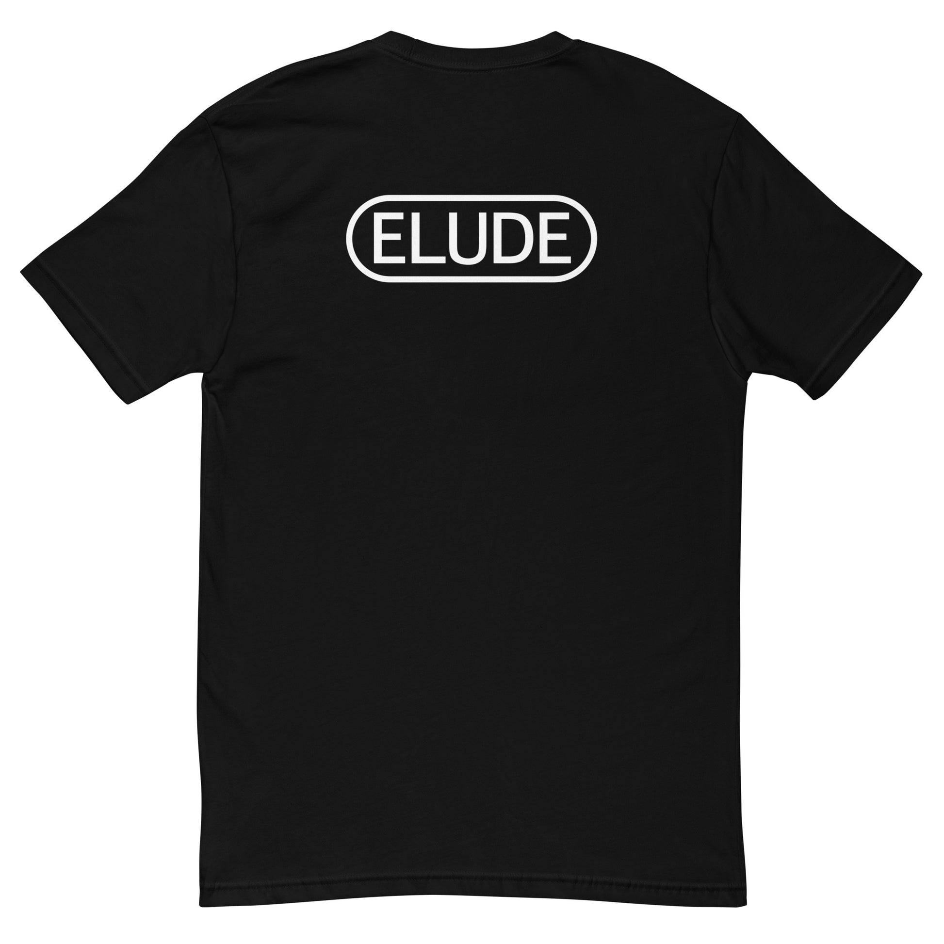 Short sleeve t-shirt back view black