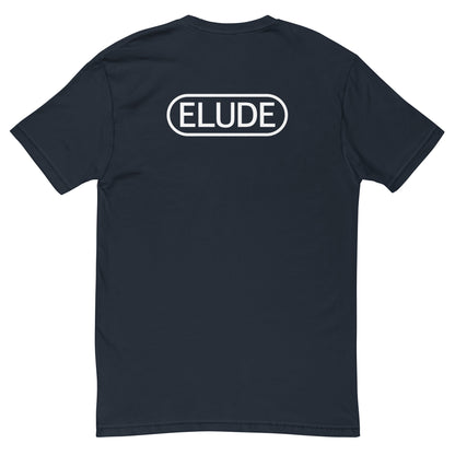 Short sleeve t-shirt back view navy